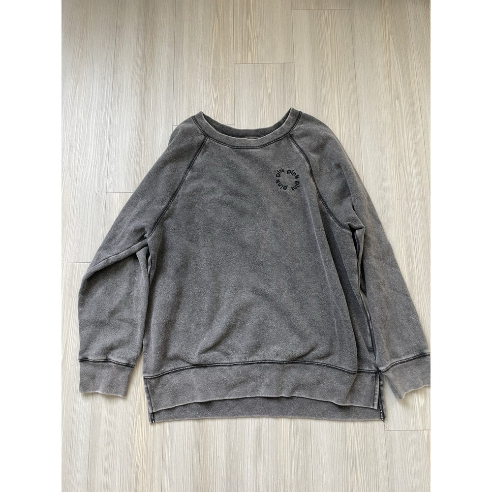 Victoria's Secret PINK Women's Gray Sweatshirt Size Small Crewneck Autumn